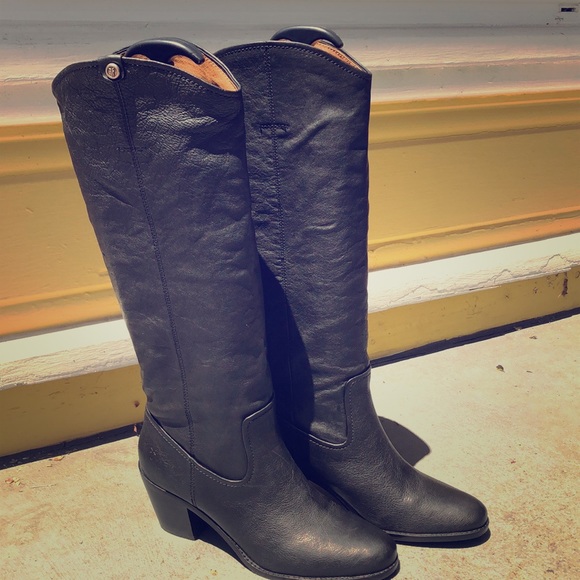 Frye Shoes - Frye Tall Women’s Black leather  Jolene Boots